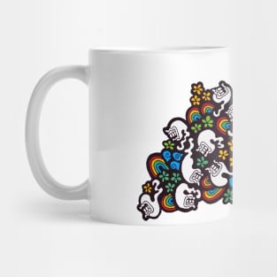 Flower, Rainbow & Water Doodles Mug